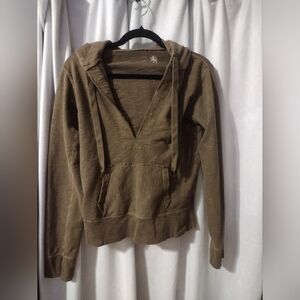 J Crew French Terry Hoody With Kangaroo Pocket